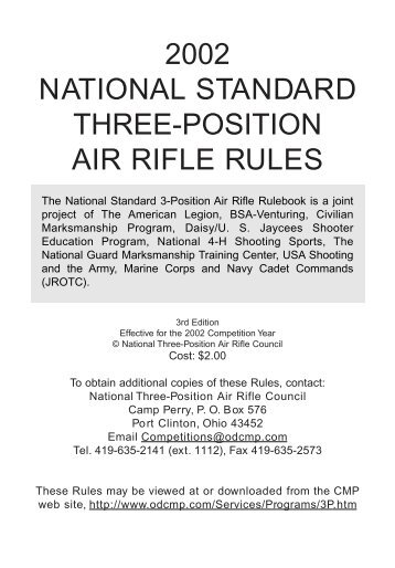 3-P Air Rifle rules