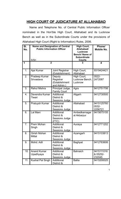Pdf High Court Of Judicature At Allahabad