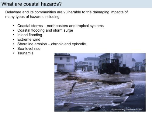 Coastal Hazards in Delaware - Delaware Department of Natural ...