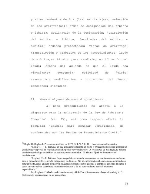 EL ARBITRAJE EN PUERTO RICO* - Arbitraje y MediaciÃ³n