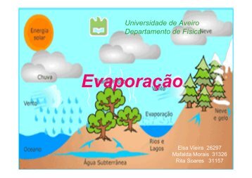 EvaporaÃ§Ã£o - Torre:Tempo e Clima - Universidade de Aveiro