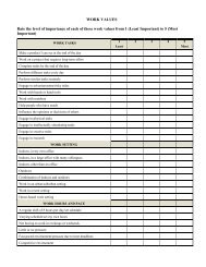 Personal Values Clarification Worksheet