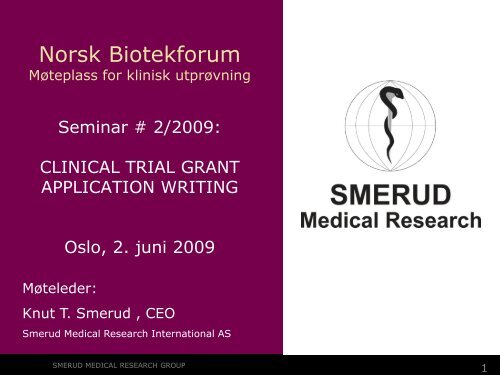 SMERUD Medical Research Group a full-service phase II-IV CRO for ...