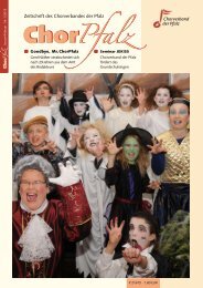 Zeitschrift Des Chorverbandes Der Pfalz Nr 1 2010 Chorpfalz Online