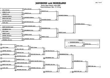 JUDOBOND zuid NEDERLAND 1 3 - Judo Bond Nederland