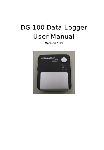 DG-100 Data Logger User Manual - Globalsat