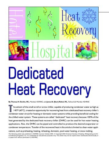 Dedicated Heat Recovery - Multistack