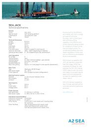 Download technical specifications for SEA JACK - A2Sea