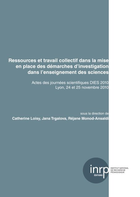 Actes - Institut français de lu0027éducation