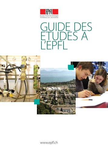 GUIDE DES ETUDES A L'EPFL - Master | EPFL