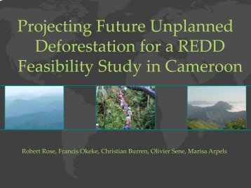 Projecting Future Unplanned Deforestation for a REDD Feasibility ...