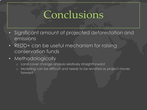 Projecting Future Unplanned Deforestation for a REDD Feasibility ...