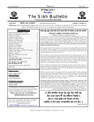 The Sikh Bulletin