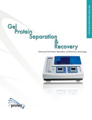 Gel Protein Separation & Recovery - Protea Biosciences