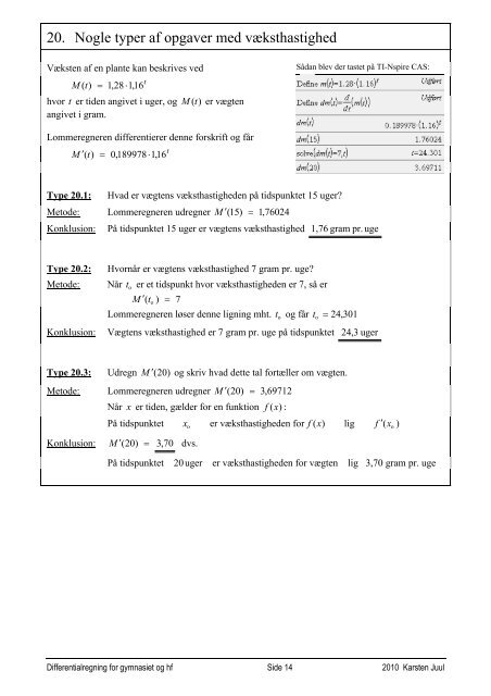 Differential- regning - Matematik i gymnasiet og hf