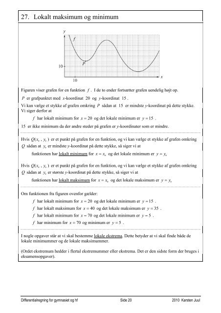 Differential- regning - Matematik i gymnasiet og hf