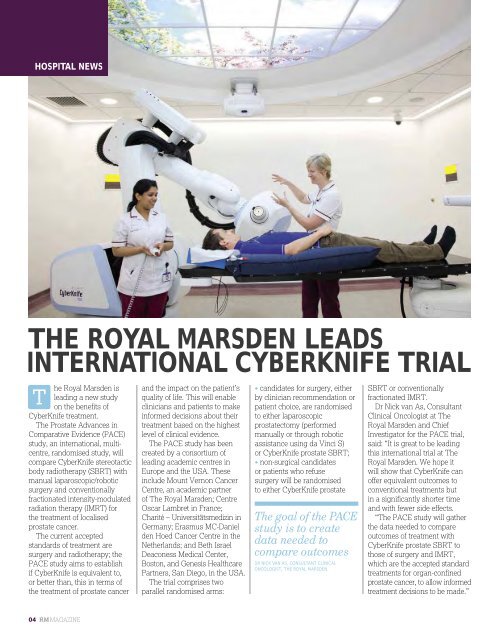 RM Magazine - autumn 2012 - The Royal Marsden