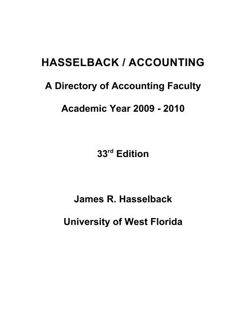 2009-2010 - James Hasselback