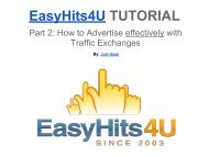 EasyHits4U TUTORIAL - Instant Bonus Page