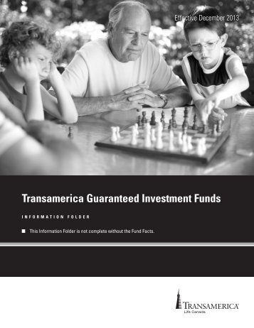 Transamerica Guaranteed Investment Funds Information Folder