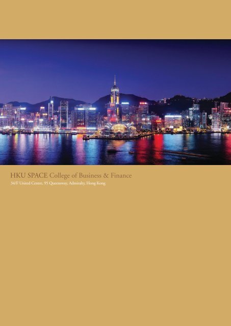 TRAVEL & TOURISM MANAGEMENT TOURISM ... - HKU Space