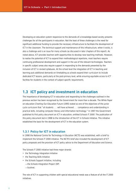 ICT in Schools - Department of Education and Skills