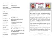 GWH-Info Nr. 1 - GeschichtsWerkstatt Hachenburg e.V.