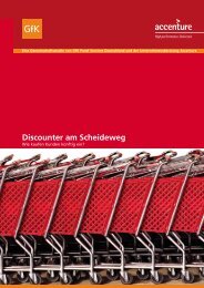 Discounter am Scheideweg - GfK Panel Services Deutschland