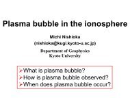 Plasma bubble in the ionosphere