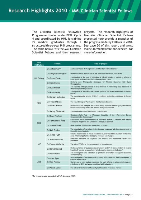 Download PDF (3.6Mb) - Molecular Medicine Ireland