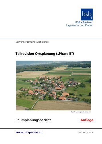 Teilrevision Ortsplanung (âPhase II ... - Aetigkofen