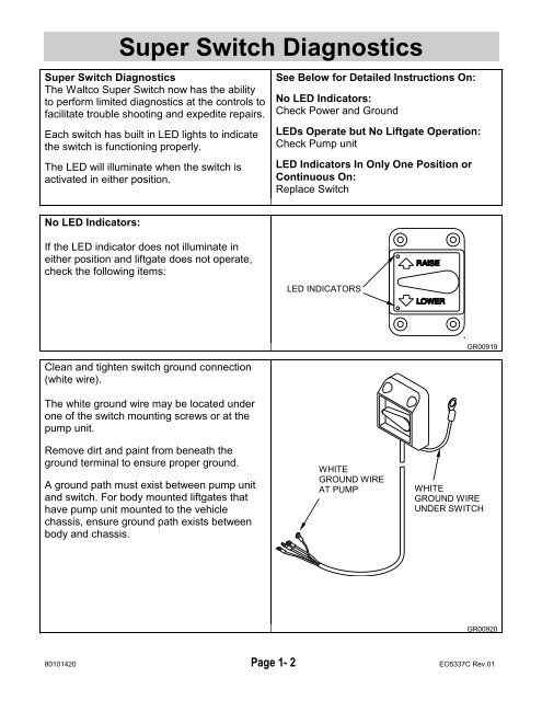 Waltco Liftgate Wiring Diagram