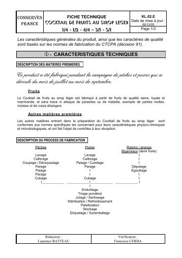 Ce produit a été fabriqué pendant la campagne de ... - Mercuriale.net