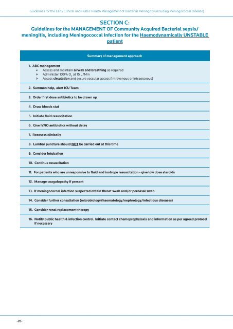 Guidelines for the Early Clinical and Public Health Management of ...