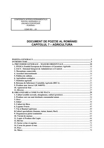 agricultura - Consiliul Legislativ