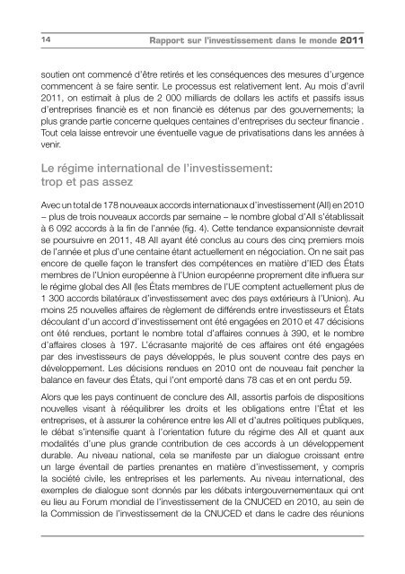 Rapport sur l'investissement dans le monde 2011 - unctad