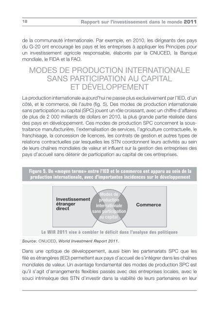 Rapport sur l'investissement dans le monde 2011 - unctad