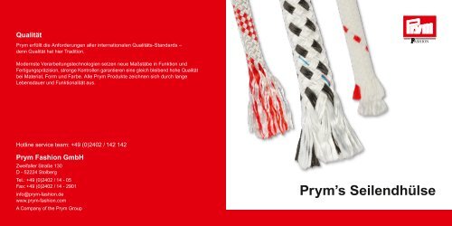 Prym's SeilendhÃ¼lse - Prym Fashion