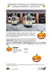 Fahrplan Halloween-Express - Historische StraÃenbahn der Stadt ...