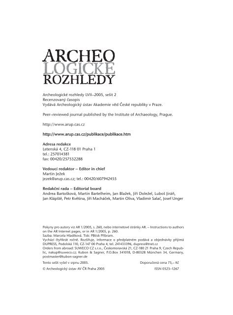 2005_2 - Archeologický ústav AV ČR
