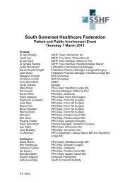 South Somerset Healthcare Federation