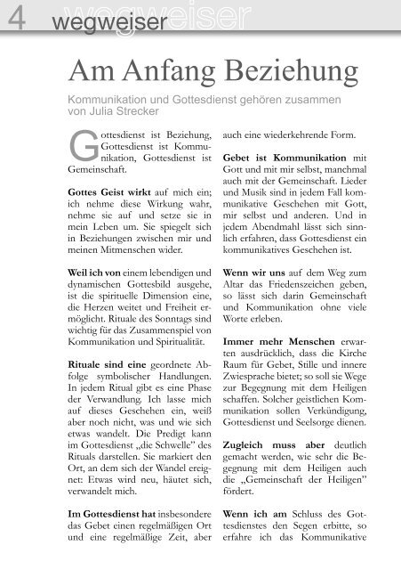 Kommunizieren - Lesenswert - Evangelische Kirchengemeinde KÃ¶ln ...