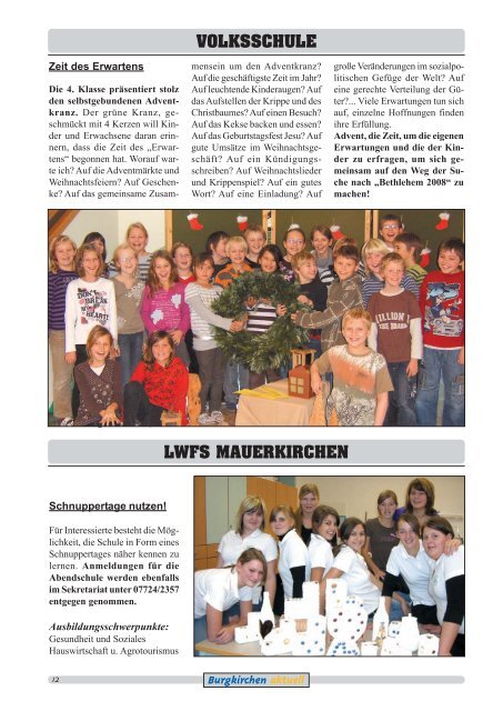 Ausgabe 6, Dezember 2008 (1,85 MB) - Burgkirchen
