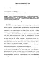 La trasformazione di societÃ  in trust - Reggio Emilia