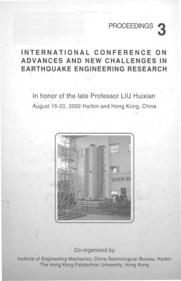 Earthquake Engineering Research - HKU Libraries - The University ...