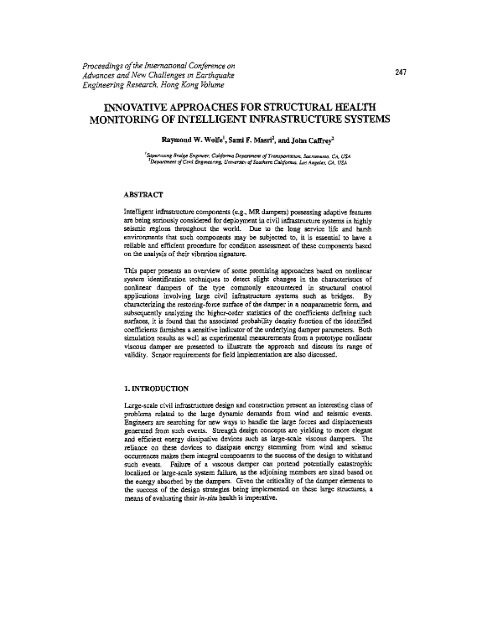 Earthquake Engineering Research - HKU Libraries - The University ...