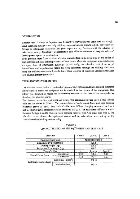 Earthquake Engineering Research - HKU Libraries - The University ...