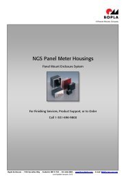 NGS Panel Meter Housings - Rose & Bopla Enclosures