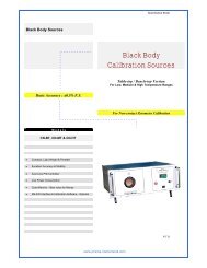 Black Body Calibration Sources - Prisma Instruments