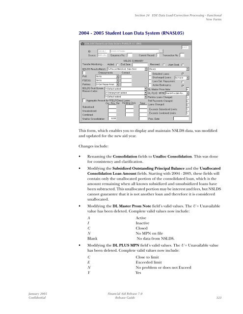 SCT Banner Financial Aid / Release Guide / 7.0